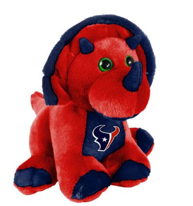 Houston Texans 8" Triceratops - Click Image to Close