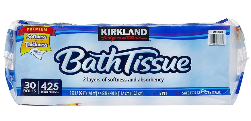 Kirkland Signature Bath Tissue Toilet Paper 30 rolls