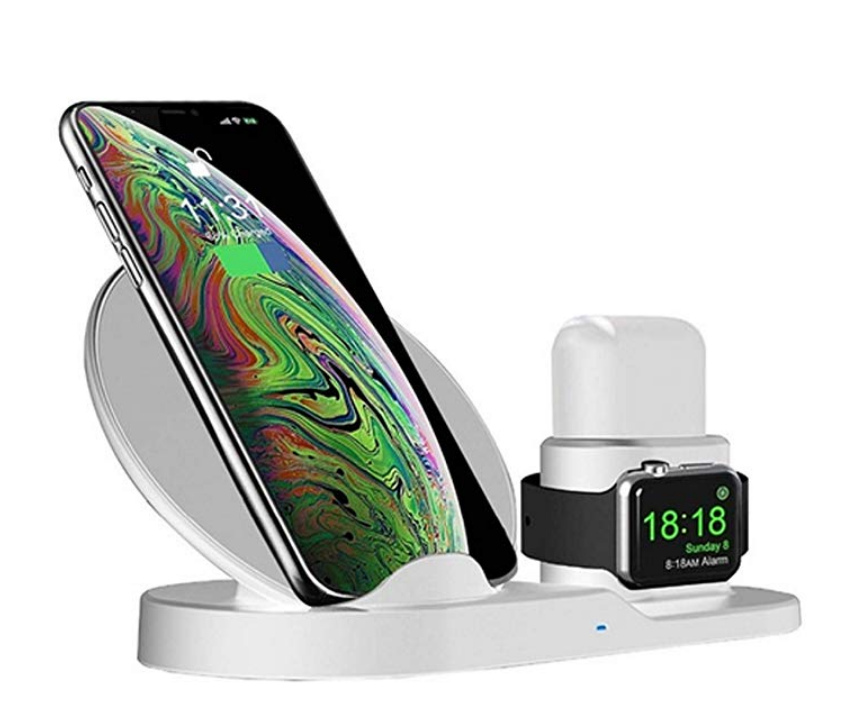 MQOUNY Wireless Charger,3 in 1 Wireless Charging Stand for Apple