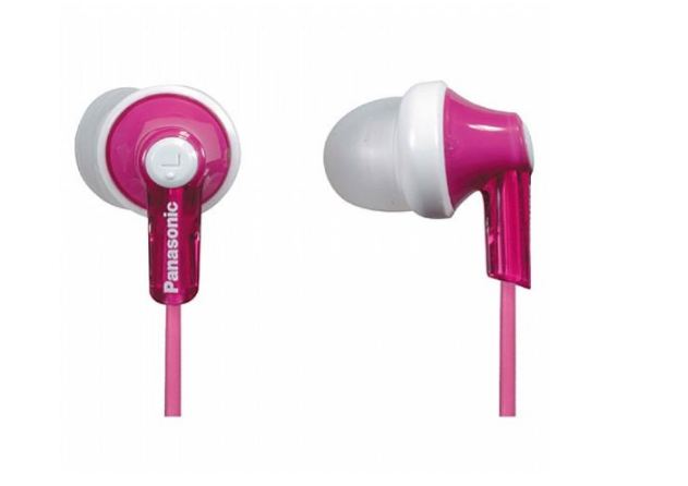 Panasonic ErgoFit In-Ear Earbud Headphones RP-HJE120-P - Click Image to Close