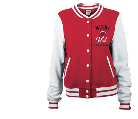 Miami Heat Ladies Varsity Jacket - Click Image to Close