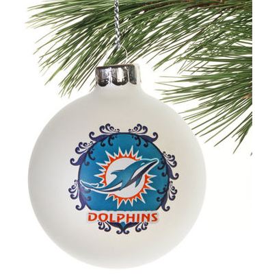 Miami Dolphins 3 1/4'' Large Ornament