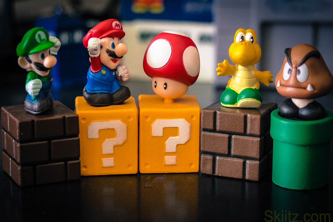 Super Mario Bros Action Figures Set 5 Piece